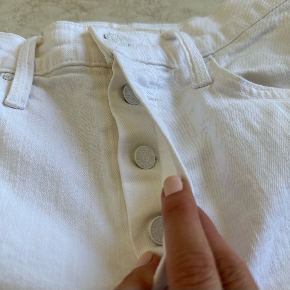MOTHER DENIM White Tomcat Roller Chew Almost Innocent Size 27 - Picture 10 of 13